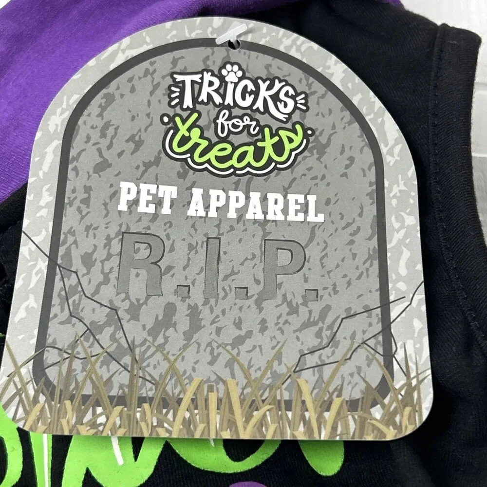 NWT Pet Dress Dog Or Cat Trick Or Treat Halloween Size Medium